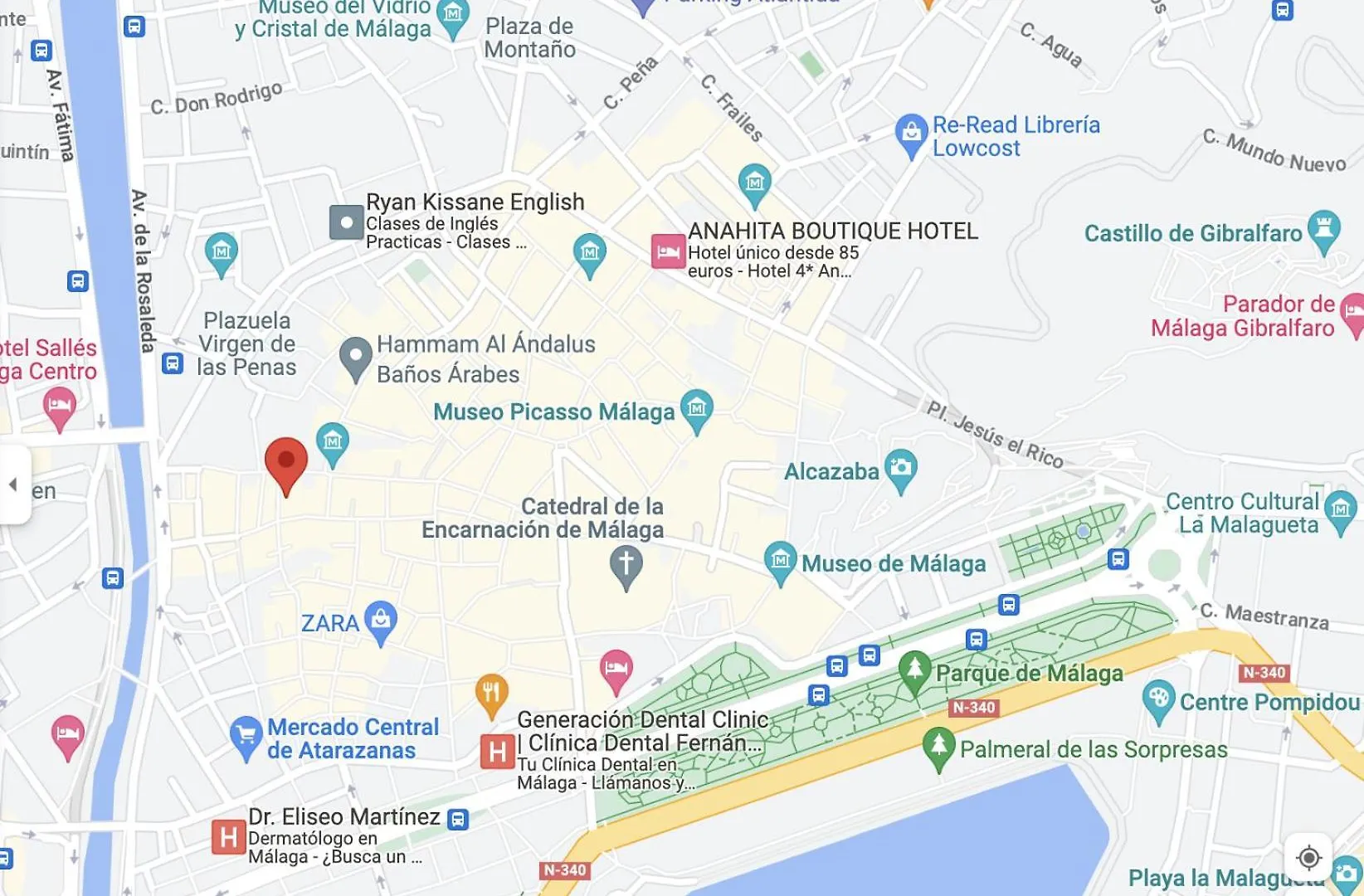 شقة Centro Historico مالقة 0*,